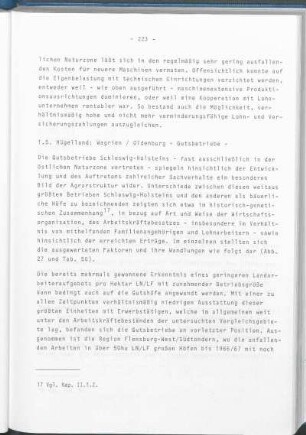 1.5. Hügelland: Wagrien / Oldenburg - Gutsbetriebe