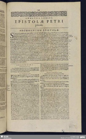 Analysis Logica Epistolae Petri prioris