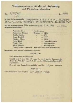 Ederer, Margarete