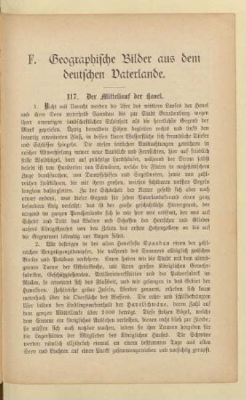 F. Geographische Bilder aus dem deutschen Vaterlande
