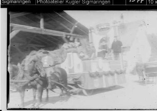 Landwirtschaftsausstellung Sigmaringen; Umzugswagen