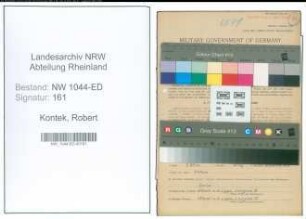 Entnazifizierung Robert Kontek , geb. 23.04.1895 (Lehrer)