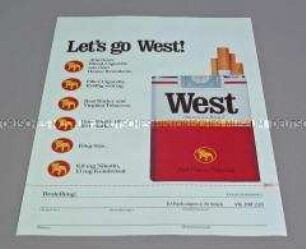 Bestellzettel für "West"