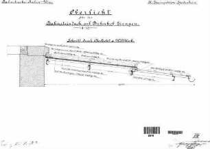 Giengen (Brenz): Empf.-Gebäude Bst.-Überdachung STA,Dach,Schnitt durch Oberlicht+Wellbl.