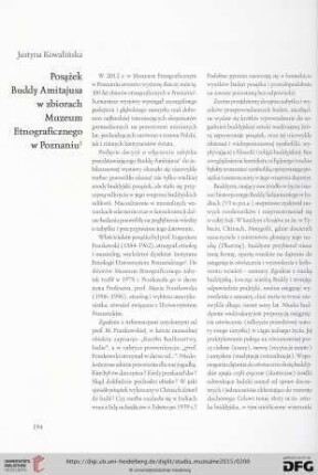 21: Posążek Buddy Amitajusa w zbiorach Muzeum Etnograficznego w Poznaniu