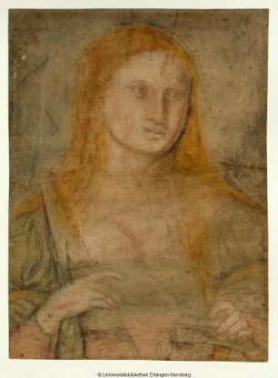 Halbfigur der Heiligen Katharina, von vorn