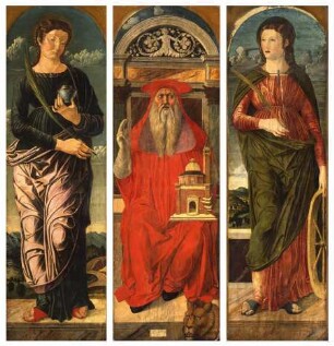 Die Heiligen Maria Magdalena, Hieronymus und Katharina von Alexandrien