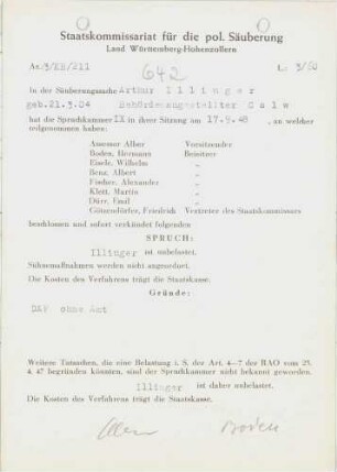 Illinger, Arthur