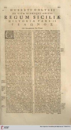Huberti Goltzii de vita rebusque gestis Regum Siciliae historiae pars II […]