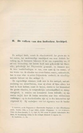 II. De volken van den Indischen Archipel.