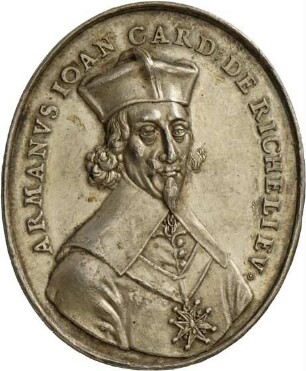 Gedenkmedaille Sebastian Dadlers auf den Tod Kardinal Richelieus, 1642