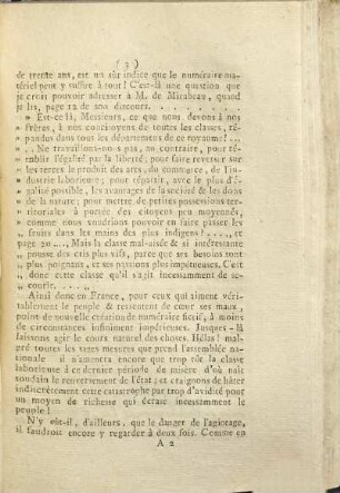 Réponse au discours de Monsieur de Mirabeau, où il propose de créer de nouveaux assignats-monnoie