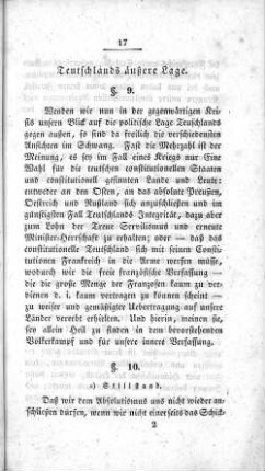Teutschlands äußere Lage.