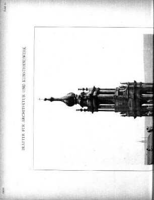 Tafel 18: Der Thurm der katholischen Hofkirche in Dresden