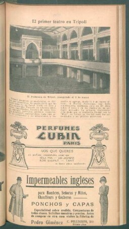 El primer teatro en Trípoli