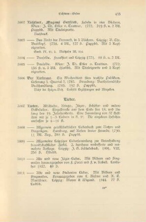Lieder (Nr. 3807 - 3854)