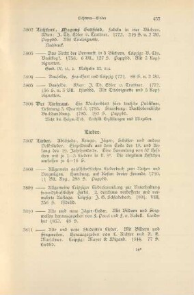 Lieder (Nr. 3807 - 3854)