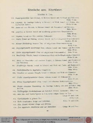 Römische usw. Altertümer (Nr. 793-882)