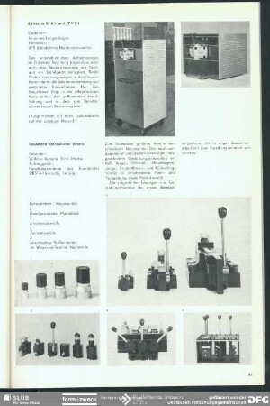 Baukasten hydraulischer Ventile : Produktideen Neue Erzeugnisse