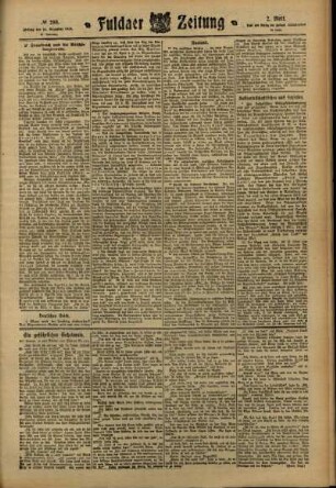 Zweite Ausgabe vom Freitag, den 16. Dezember 1910.