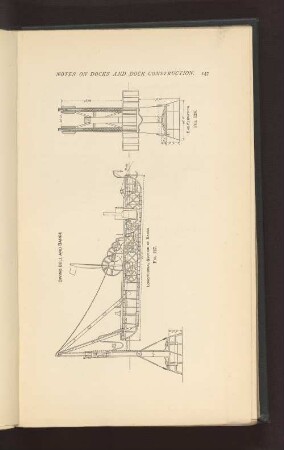 DIVING BELL AND BARGE Fig. 127. END ELEVATION Fig. 128.