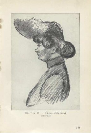 194. Frau H..., Plättanstaltbesitzerin