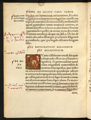 De reformatione religionum et religiosorum.