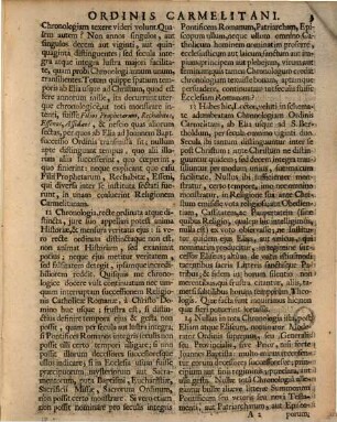 Non vera Origo atque Successio Sacri ordinis Carmelitani