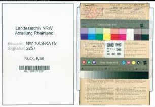 Entnazifizierung Karl Van Kuck , geb. 27.02.1893 (Lehrer)