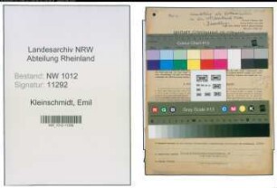 Entnazifizierung Emil Kleinschmidt , geb. 23.01.1910 (Lehrer)