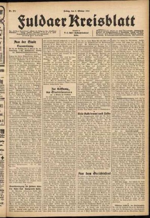 Ausgabe vom Freitag, den 03. Oktober 1924.