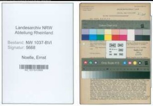 Entnazifizierung Ernst Noelle , geb. 29.05.1901 (Angestellter)