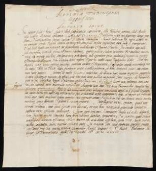 Todesanzeige des Prof. Konrad Cellarius, 1636-1637.