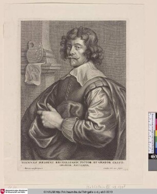 Ioannes Meissens Bruxellensis pictor et amator calcographiae Antverpiae