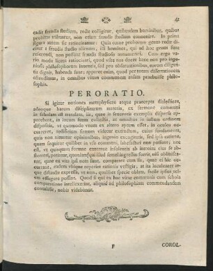 Peroratio