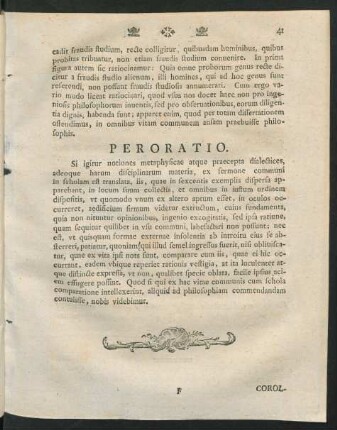 Peroratio