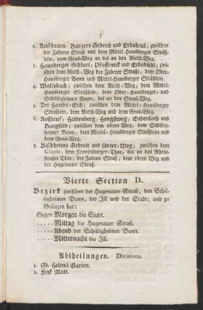 Vierte Section D.