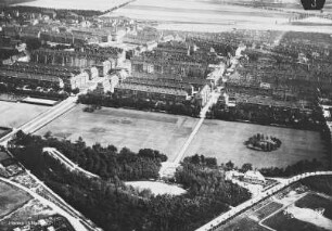 Wohnbebauung am Mariannenpark in Leipzig-Schönefeld : Blickrichtung Osten