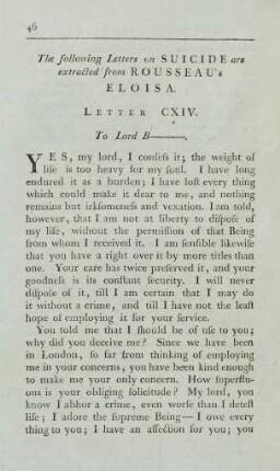 46-75 Letters on suicide from Rousseau's Eloisa