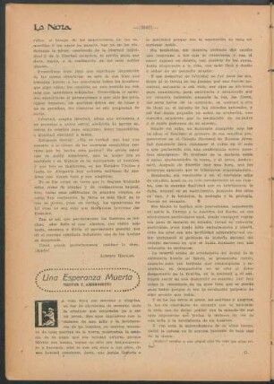 Una esperanza muerta : Hector T. Ambrosetti