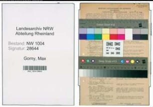 Entnazifizierung Max Gorny , geb. 04.05.1901 (Lokheizer)