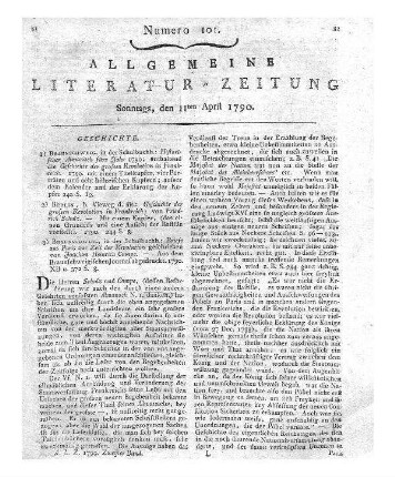 Schulz, F.: Geschichte der großen Revolution in Frankreich. Berlin: Vieweg 1790