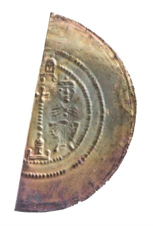 Münze, Brakteat (Hälbling), Anfang 13. Jh.