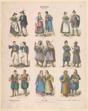 Kostümbilder aus "Münchener Bilderbogen"