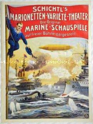 Plakat von Schichtl's Marionetten-Varieté-Theater