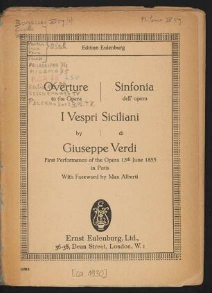 Overture to the opera I Vespri Siciliani