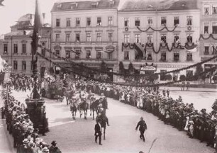 Jubiläum zum 100. Jahrestag der Befreiungskriege von 1813/15 in Bautzen : Festumzug in der Goschwitzstraße