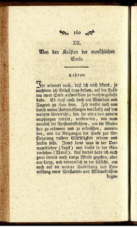 XII. Von den Kräften der menschlichen Seele.