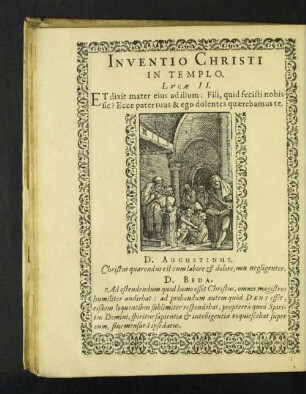 Inventio Christi in Templo.