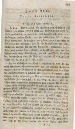 681-690 Von der Kanonicität